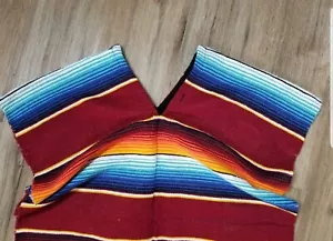 Mexican Zarape Poncho Youth Kids serape - Picture 1 of 2