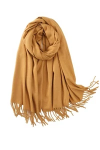 New Women Plain Glitter Winter Scarf Premium Super Soft Classic Blend Shawl Wrap - Picture 1 of 8