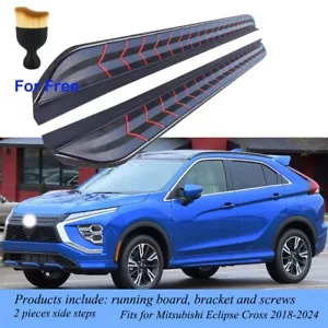 Running Boards fits for Mitsubishi Eclipse Cross 2018-2024 Side Step Nerf Bars - Picture 1 of 6