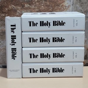 The Holy Bible 60 Cassettes KJV Old Testament Vol 1- 4 New Testament Alexander S - Imagen 1 de 16
