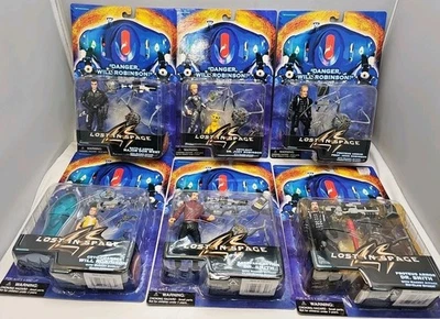 Lote Completo de 6 Figuras de Acción Lost in Space Set Trendmasters 1997 Nuevo en Paquete Foto 1 de 4