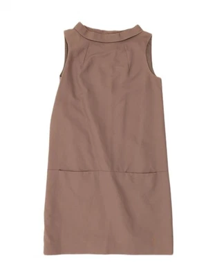 ZARA Womens Sleeveless Sheath Dress UK 10 Small Grey Cotton CA12 - Image 1 of 4