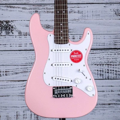 Squier Mini Stratocaster | Shell Pink - Image 1 of 4