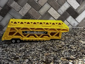 Remolque amarillo Galoob Micro Machines Big Rig Hauler de colección solo - Imagen 1 de 2