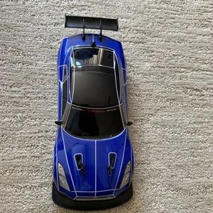 R/C Nissan SKYLINE GT-R '17 Azul RACER Cuerpo Extraíble SIN Control Remoto USADO 12"" - Imagen 1 de 12