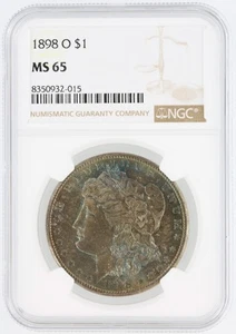 1898-O Morgan Silver Dollar NGC MS65 S$1 New Orleans Minted No Reserve - Picture 1 of 4