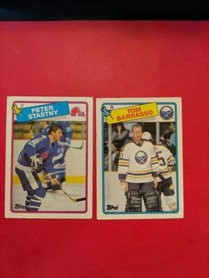 1988-89 Topps - Peter Stastny #22 Tom Barrasso #107 Foto 1 de 4