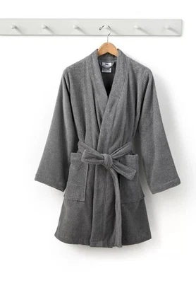 NUEVO Bata Gris Spa Diseño Hogar Sellado en S/M Foto 1 de 2