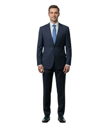 Christian Dior винтажный мужской 41с Blazer 34 x 30 брюки темно-синий в тонкую полоску костюм - Изображение 1 из 4