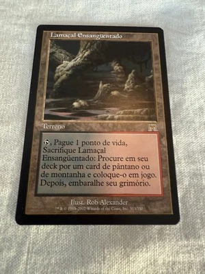 MTG Onslaught Bloodstained Mire Portuguese LP - Image 1 of 2