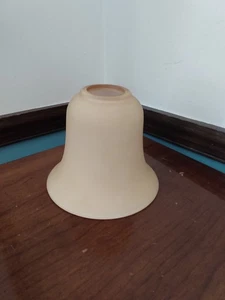 Vintage Ceiling Light Fan Beige Tan Butterscotch Lamp Shade Globe Cover Fitter - Picture 1 of 7
