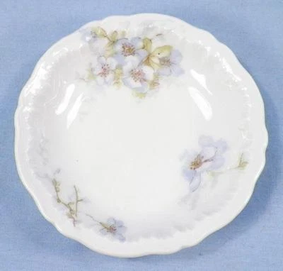 Mantequilla antigua Theodore Haviland Pat Schleiger 162 127 flores azules Foto 1 de 4