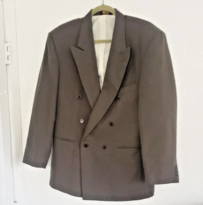 John Henry Men's Olive Polyester /Wool Sport Coat Blazer Jacket Size 40s - Picture 1 of 7