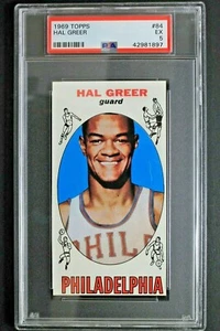 Hal Greer Philadelphia 76'ers HOF 1969 Topps #84 Graded Card Vintage PSA 4 - Picture 1 of 3