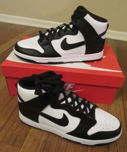 Nike Dunk High Retro Size 12 White Black Total Orange DD1399 105 Panda Brand New - Picture 1 of 11
