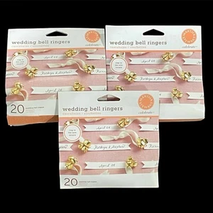 Martha Stewart Guest Gold Wedding Bell Ringers Craft Kit  (3) Packs Of 20 NEW - Picture 1 of 6
