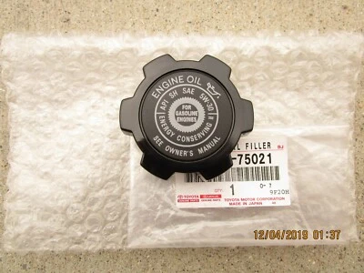 FITS: 93 - 98 TOYOTA T100 DLX SR5 BASE ENGINE OIL FILLER CAP OEM BRAND NEW - Image 1 of 3