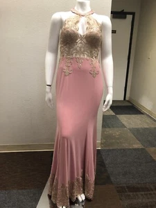 Prom Dress Pink Gold Xl - Picture 1 of 5