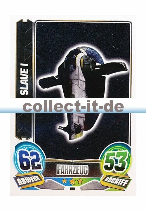 Force Attax Serie 5 - 100 - SLAVE I - Fahrzeug - Die Unterwelt - Bild 1 von 1