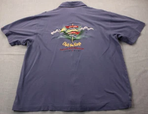 Cutter Buck "Visit The Keys" Mens Blue Key Largo - Miami Beach SS Camp Shirt  XL - Picture 1 of 3