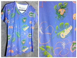 Castaway Florida Gators Football Womens Shirt Size XS Blue Short Sleeve - Picture 1 of 11