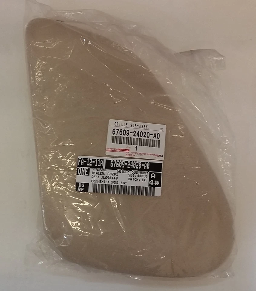 LEXUS OEM TAMPA DE ALTO-FALANTE DE PORTA DE PASSAGEIRO DE FÁBRICA 2002-2010 SC430 ECRU - Imagem 1 de 1