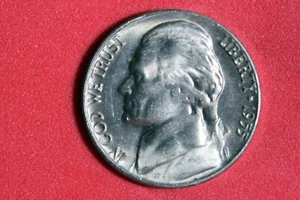 ESTATE FIND 1955 - D/S JEFFERSON NICKEL!! #N06378 - Picture 1 of 2