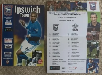 IPSWICH TOWN v SOUTHAMPTON (FA BARCLAYCARD PREMIERSHIP) 2nd MARCH 2002 - Image 1 of 4