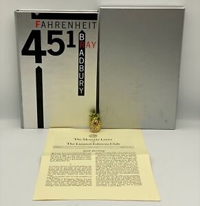 🖊SIGNED Limited Editions Club FAHRENHEIT 451 Collector Edition ALUMINUM BINDING