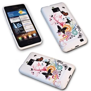 Design No.4 Silikon TPU Hülle Cover Case Schale für Samsung i9100 Galaxy S2 - Bild 1 von 10