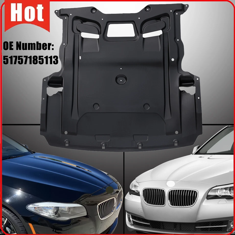 Protector contra salpicaduras del motor delantero para BMW 528i 535i 550i 750Li 2011 12-2016 51757185113 Foto 1 de 4