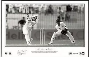 MARK TAYLOR HAND SIGNED LIMITED EDITION 334 PRINT CERTIFICATE BRADMAN WAUGH - Picture 1 of 1
