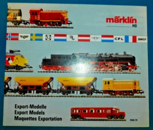CATALOGUE MARKLIN EXPORT MODELS éch HO. 1990/91 F, D, ENG .32 PAGES. LOCOMOTIVE - Picture 1 of 6