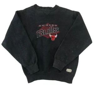 Felpa Chicago Bulls Logo 7 Uomo Crew NBA Taglia Media Indossata Vintage - Foto 1 di 5