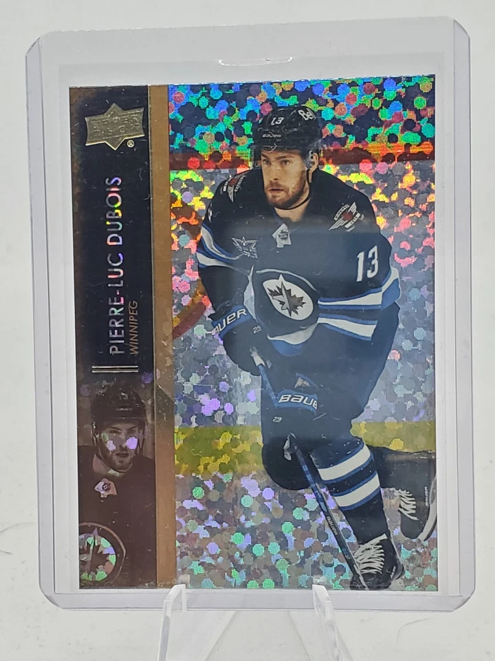 Pierre-Luc Dubois 2021-22 Upper Deck Speckled Rainbow Foil SP #194 - Image 1 of 2