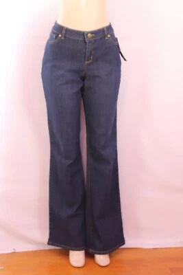 JEAN VAQUERO DENIM MARCA DAISY FUENTES ENJUAGUE OSCURO TIRO MEDIO CORTE BOTA TALLA 14L Foto 1 de 3