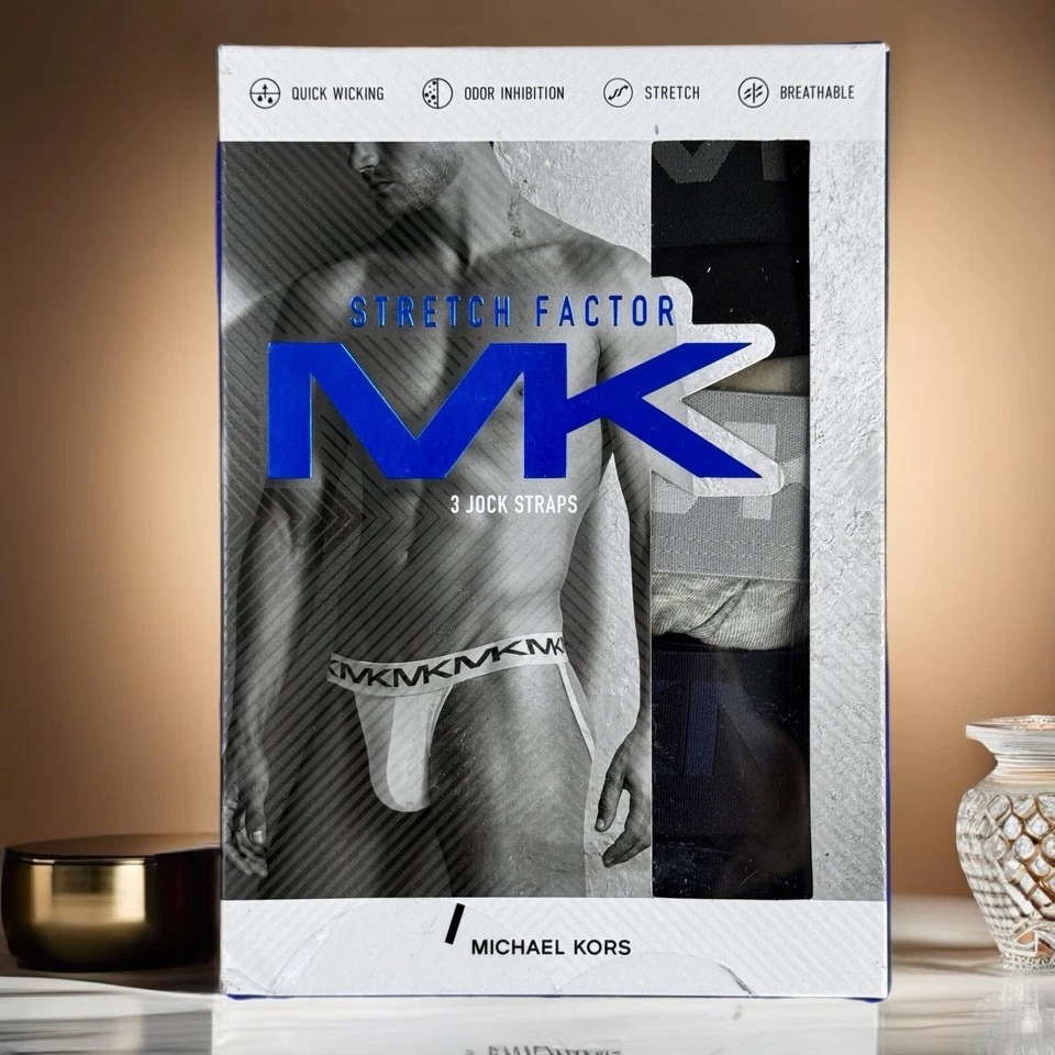 MK Michael Kors Factor Elástico Para hombres Jockstraps Transpirable Bolsa Ropa Interior Nuevo S Foto 1 de 4