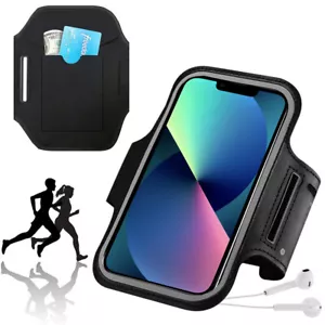 Premium Running Armband with Fingerprint ID Access for iPhone 15 Plus 13 Pro Max - Picture 1 of 8