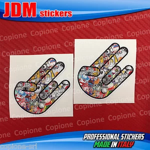2 stickers STICKER BOMB shocker hand car motorcycle - Picture 1 of 1
