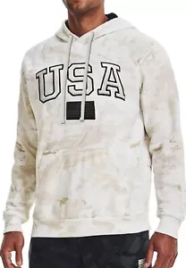Sudadera con Capucha Under Armour UA Project Rock Freedom EE. UU. Camuflada Blanca/Marrón Talla Mediana - Imagen 1 de 7