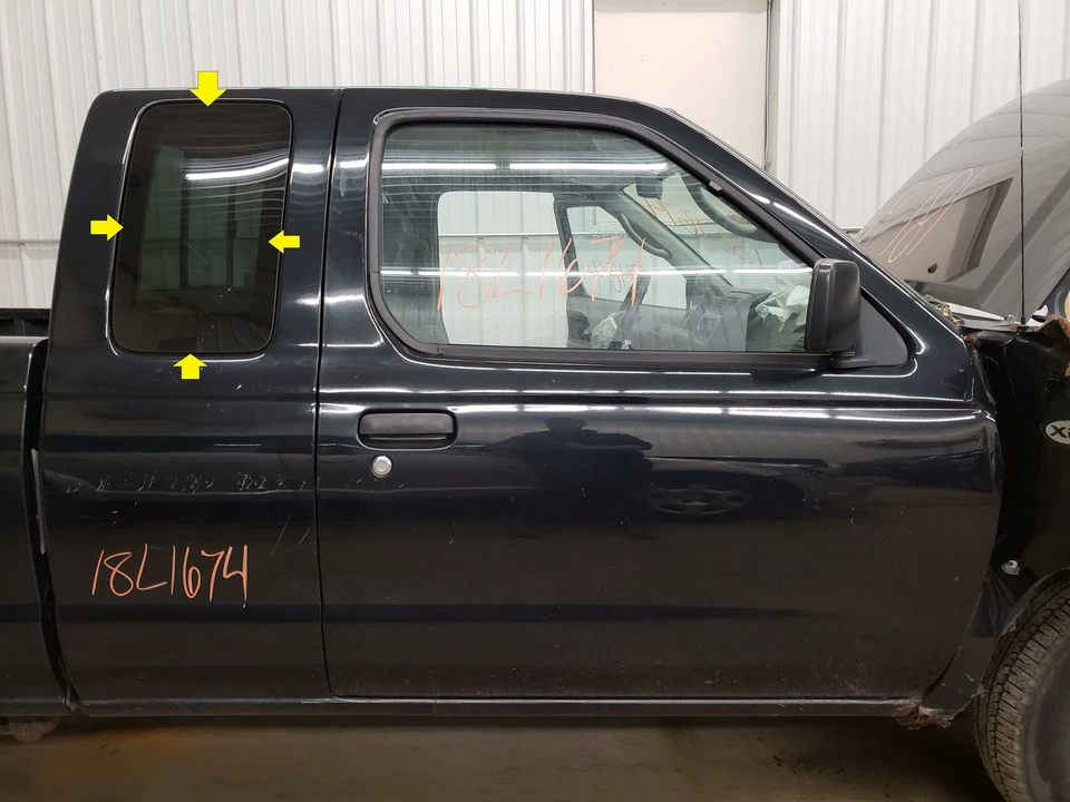 2002 NISSAN FRONTIER PASSENGER RIGHT PRIVACY TINT QUARTER GLASS WINDOW ONLY - Image 1 of 1