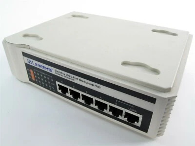 Linksys StackPro 100 5-Port Stackable Workgroup Hub RJ45 - Model: SPHUB05W - Image 1 of 2