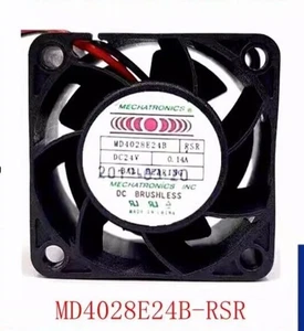 MECHATRONICS MD4028E24B-RSR 40X28MM 24VDC 0.14A 2-Wire Cooling Fan - Picture 1 of 2