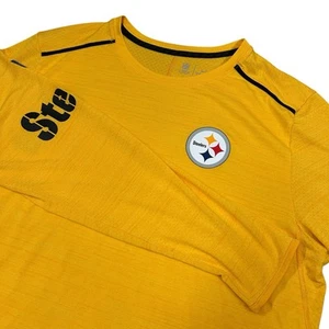 Nike Dri Fit Pittsburgh Steelers Long Sleeve Shirt Men's XL Yellow On Field - Picture 1 of 11