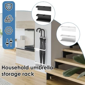 Umbrella Stand Holder No Punching Wall Mounted Umbrella Holder Height paKqC - Picture 1 of 22