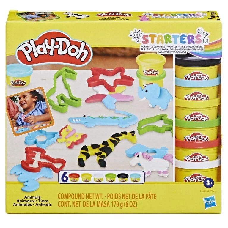 Play-Doh Werkzeugset Für Tierfiguren – Mit Roller & 3 Schneideformen (Giraffe, Zebra, Elefant)