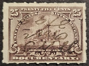 Sello de ingresos de Estados Unidos - 1898 - Documental - Colección - Scott # R169 - Usado - Imagen 1 de 1
