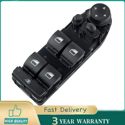 Interruptor de ventana eléctrica para BMW X5 2007-2013 X6 2008-2019 lado del conductor delantero izquierdo Foto 1 de 4
