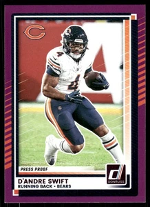 2025 Donruss #226 D’Andre Swift Press Proofs Purple - Picture 1 of 2