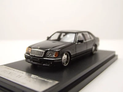 Mercedes W140 schwarz Modellauto 1:64 Street Weapon - Bild 1 von 4
